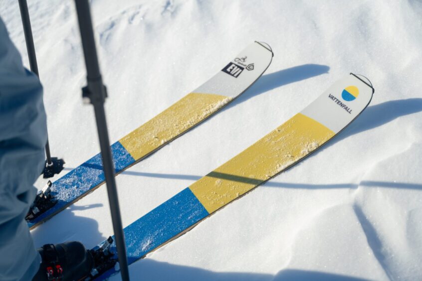 Skis made from recycled wind turbine blades