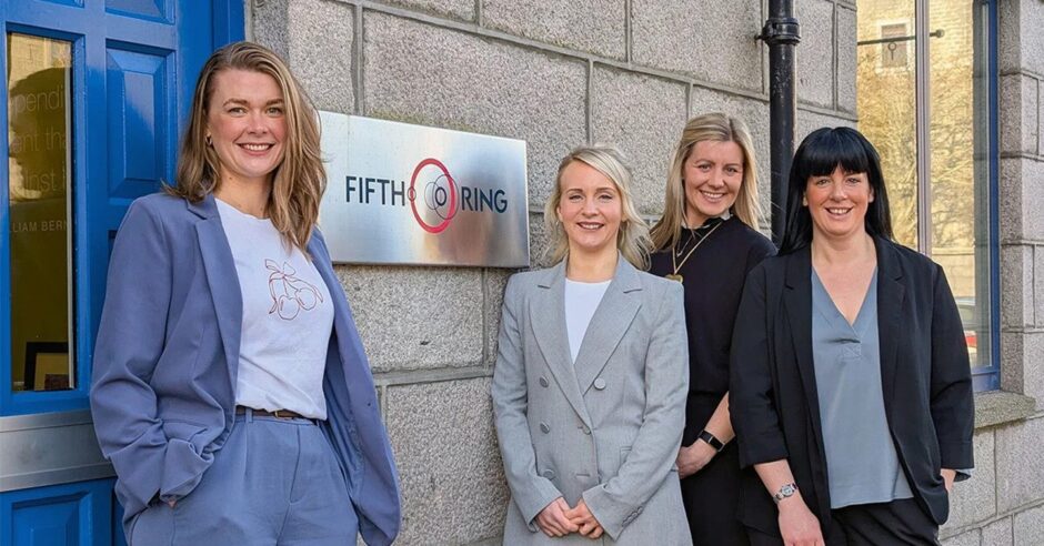 Fifth Ring group managing director Jennifer Maclennan, PR and crisis communications manager Ashleigh Barbour, PR manager Eve Ferguson and head of content Nikki Annand. 