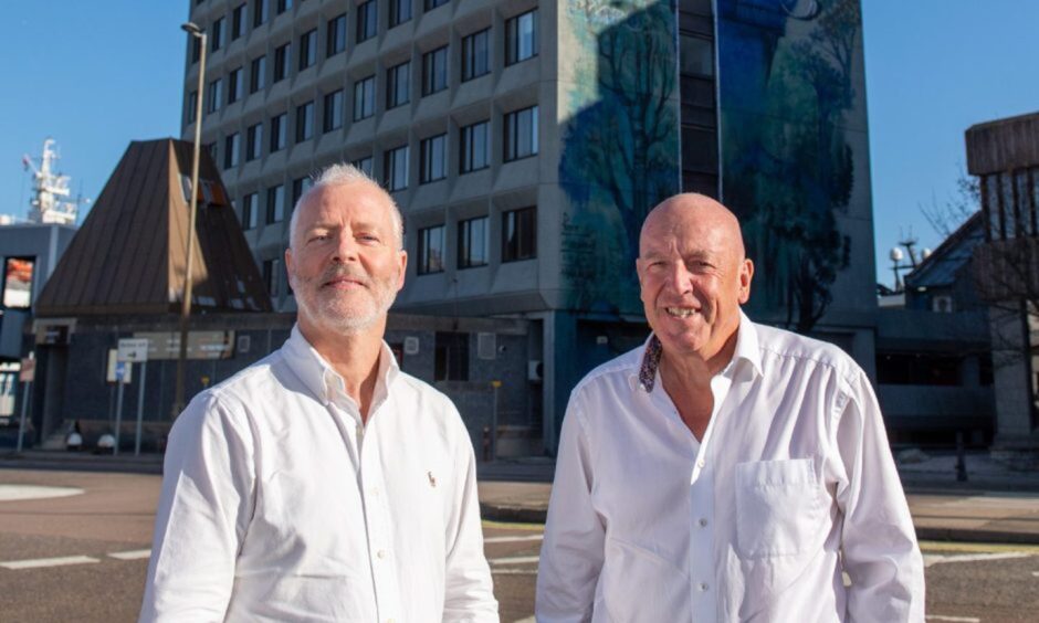 John Grewar (left) and Hamish Munro of SRE.