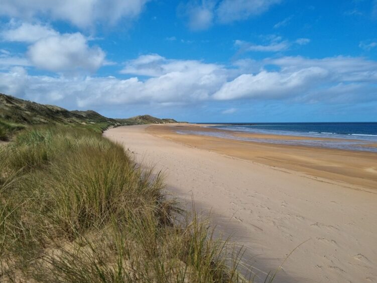 Scotstown Beach between Lunderton and Kirkton. Salamander's developers said that none of the proposed infrastructure on the beach will be visible once completed.