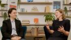 To go with story by Mark Selby. Energy Voice editor Mark Selby interviews EET managing director Ruth Herbert about the company's decarbonisation journey. Picture shows; Energy Voice editor Mark Selby and EET managing director Ruth Herbert.. London. Mark Selby/DCT Media Date; Unknown