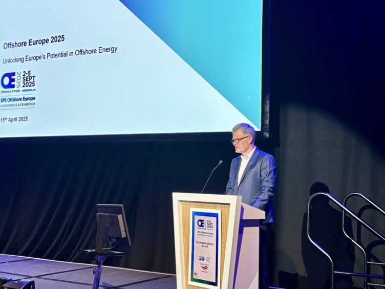 OEUK CEO Dave Whitehouse and chair of SPE Offshore Europe committee. 