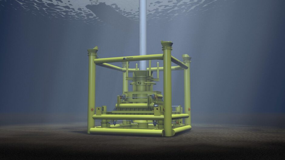 A subsea recoverable abandonment frame developed by Aquaterra Energy 