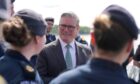Prime Minister Sir Keir Starmer meets members of the ship's company on board HMS ST Albans in Oslo, Norway, after attending the Joint Expeditionary Force (JEF) leaders' summit in Oslo. Image: Alistair Grant/PA Wire