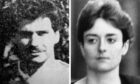 Detective Constable Hamish Moir, left, and Britoil fraud scandal suspect Alison Anders.