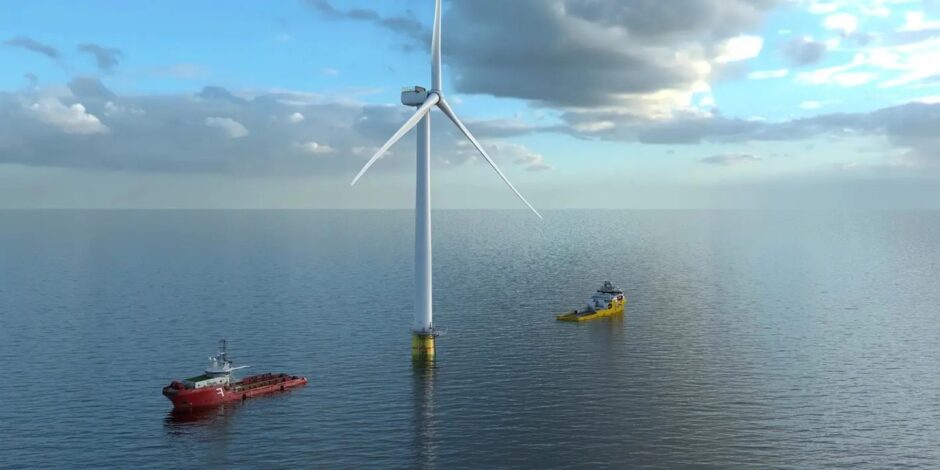 Equinor's Emprise Wind offshore wind project off the coast of New York.