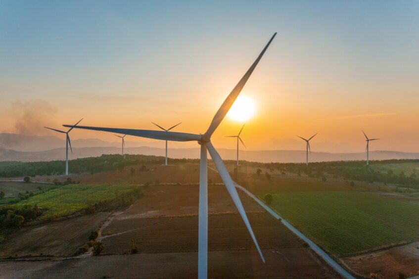 Energiekontor's Hare Craig wind farm in East Ayrshire.