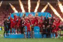 Aberdeen FC lift the Scottish Cup for the first time in 35 years after winning a penalty shoot-out against Celtic.
