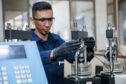 Employee-In-geotechnical-laboratory