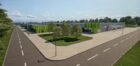 A visualisation of Apatura's plans for an AI data centre and battery storage hub planned for the site of a former steelworks in Motherwell.  Image: Apatura