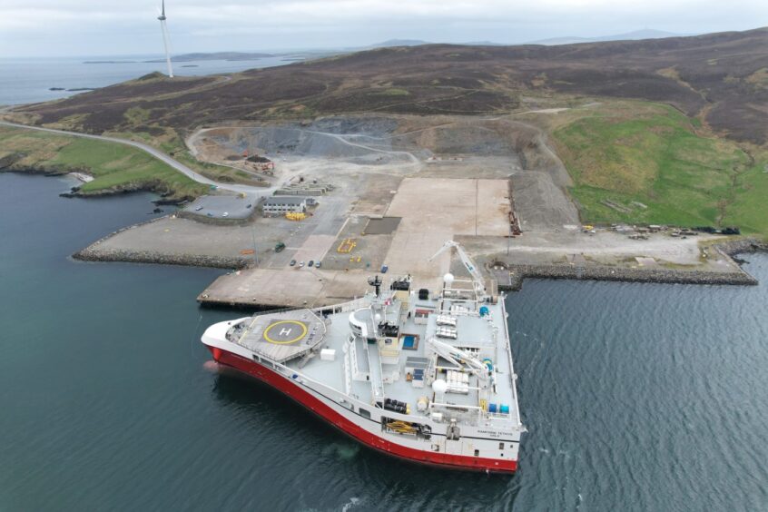 Dales Voe base in Lerwick.