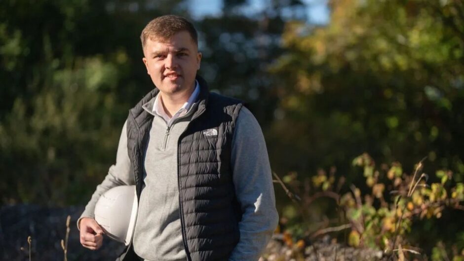 Recycl8 project engineer Daniel Wisely. 