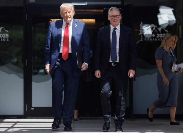 US President Donald Trump and UK Prime Minister Sir Keir Starmer