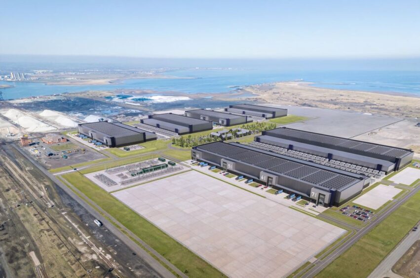 A design for the potential Teesworks data centre. Source: Lichfields.
