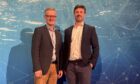 From left, SolarDuck chief commercial officer Arnaud Ayral and Mocean Energy managing director Cameron McNatt.