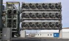 Carbon capture equipment at the Mammoth direct air capture plant in Iceland.. Hellisheidi Power Station, Iceland. Image: Mathew Perry DCT