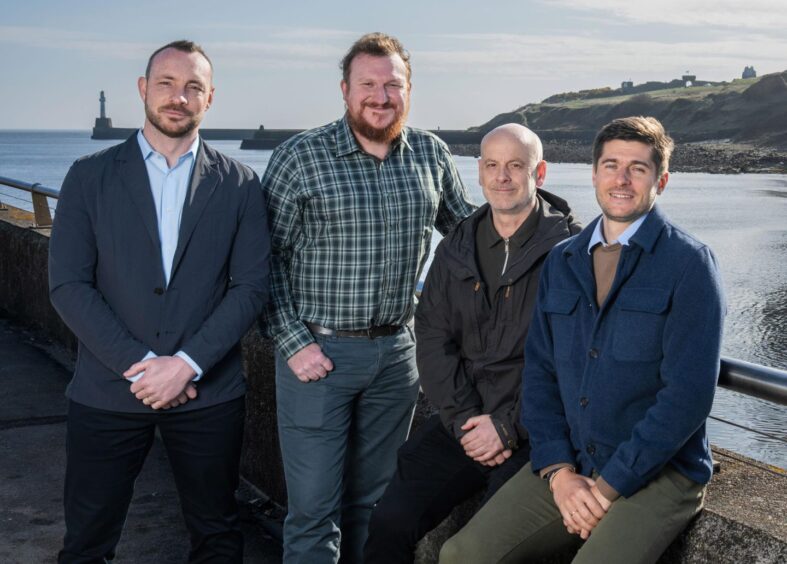 From left, NMC Energy commercial director Graeme Hogg, technical director Arran Bastable, operations director Craig Matthew, and managing director Konstantin Nazaruk. 