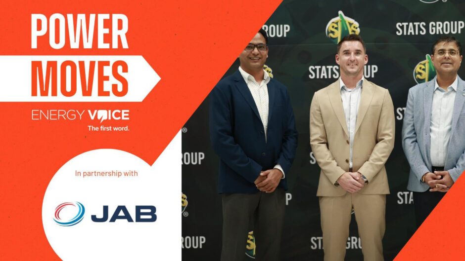 STATS Group head of sales and business development Roshan Borkar, general manager Gary McDowall, and global sales director Vikas Shangari.