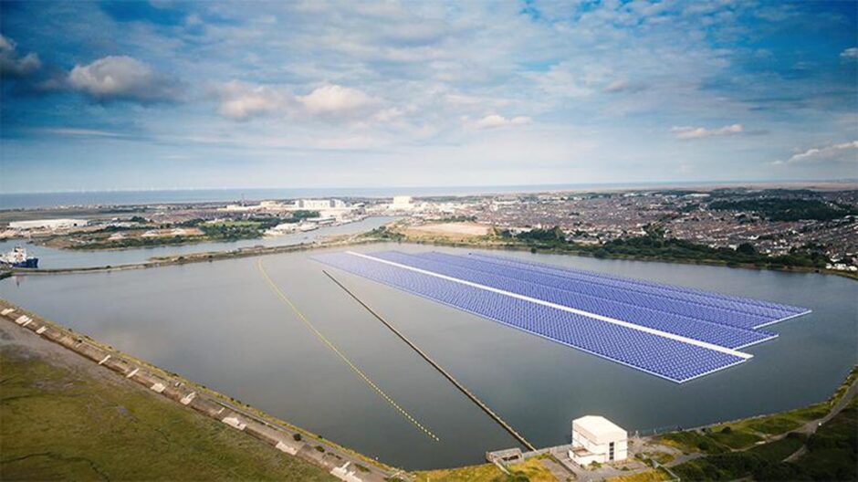 Plans for the UK's largest floating solar farm approved