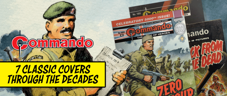 Famous Commando Comics covers - through the decades