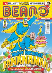 Mike Tindall Guest Edits Beano for Bananaman’s 45th Anniversary