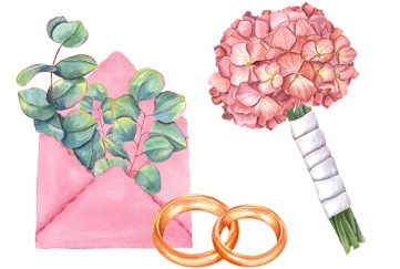 Wedding accessories and rings