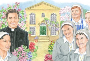 The main characters from Times Change For Sister Joan serial