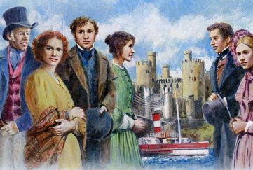 The main characters from Daughter of Conwy serial