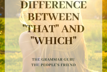 Difference between that and which by our grammar guru