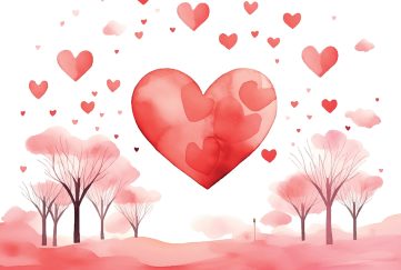 Hearts and trees for romance writing tips