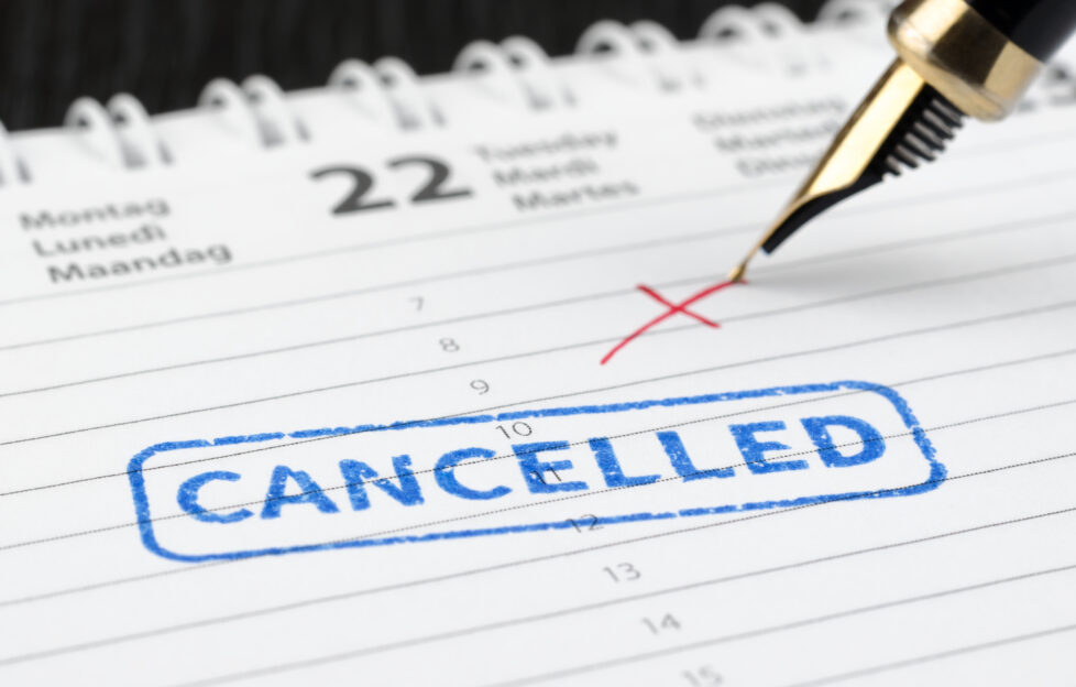 cancelled events
