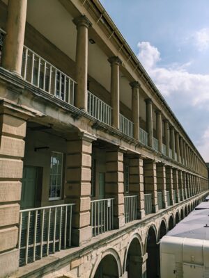 A view of Piece Hall, Halifax floors