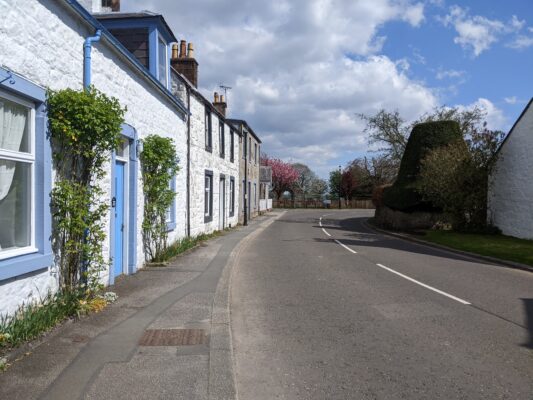 New Abbey street in Dumfries & Galloway