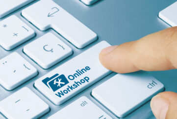 online workshop key on keyboard