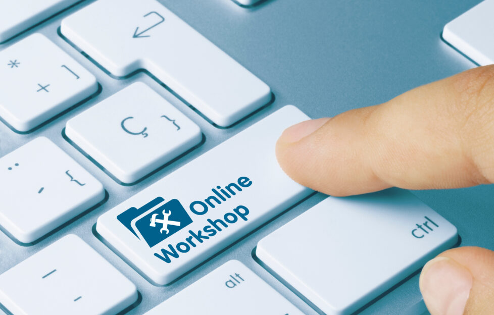online workshop key on keyboard