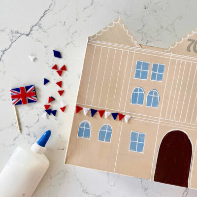 Hobbycraft Royal Rolls craft flatlay for Queen's Jubilee