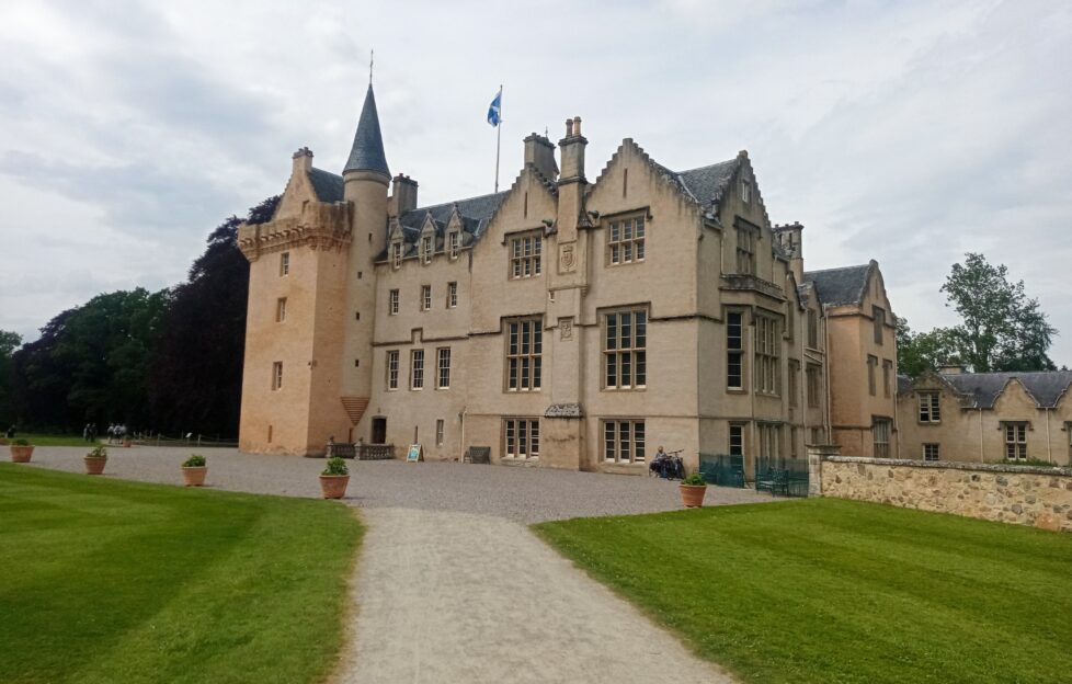 A view of Brodie Castle exterior