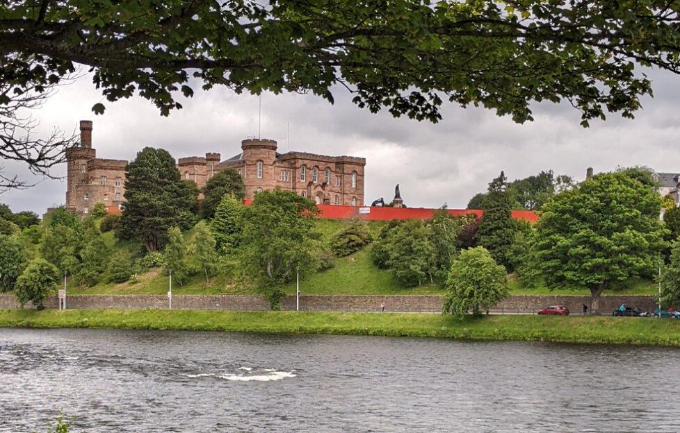 Inverness castle view from the river