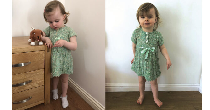 Isla modelling knitted dress collage