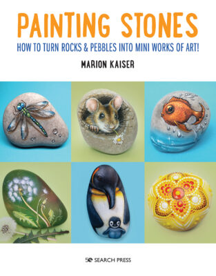 Painting Stones by Marion Kaiser book cover from Search Press
