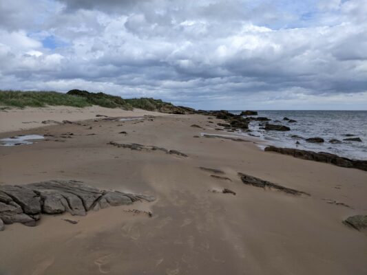 Dornoch beach, overcast, Scottish Highland beach