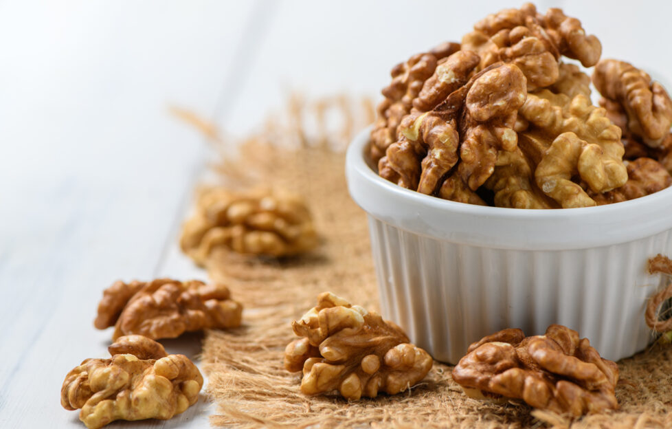 Ramekin of walnuts