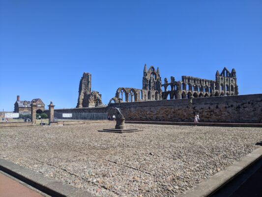 Whitby Abbey from the courtyard