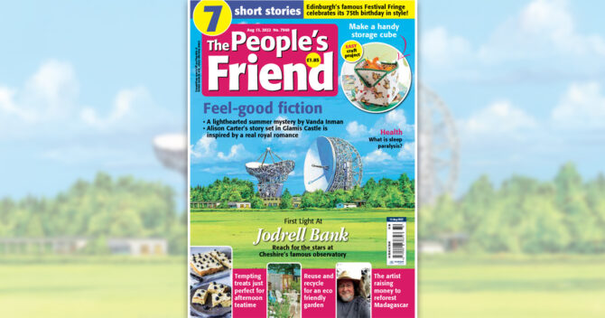 The People's Friend magazine cover Jodrell Bank, issue Aug 13th