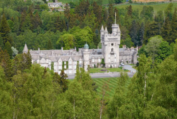 Balmoral Estate view from the sky surrounded by trees