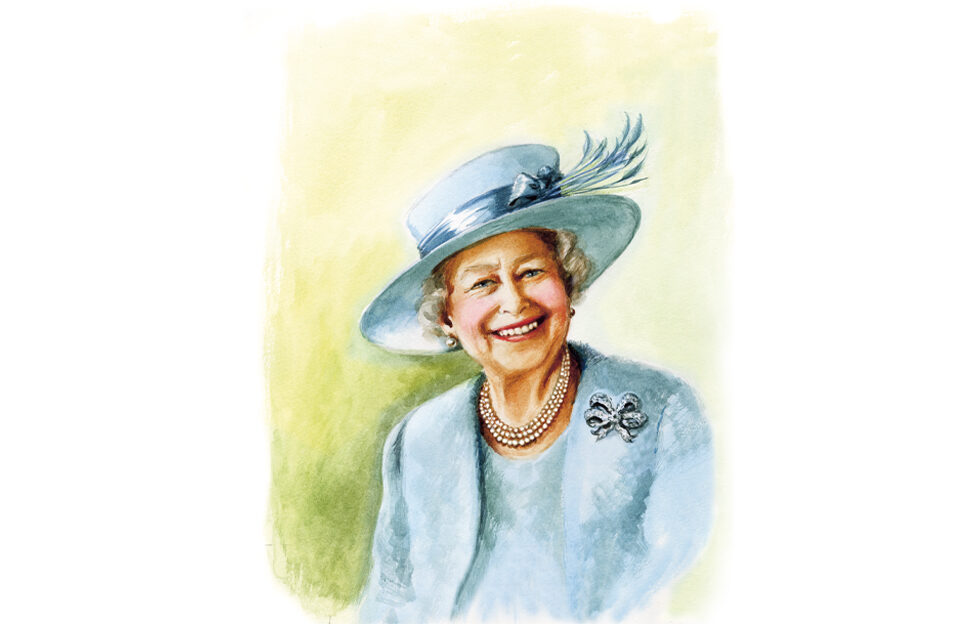 Queen's painted portrait from The People's Friend Diamond Jubilee Special