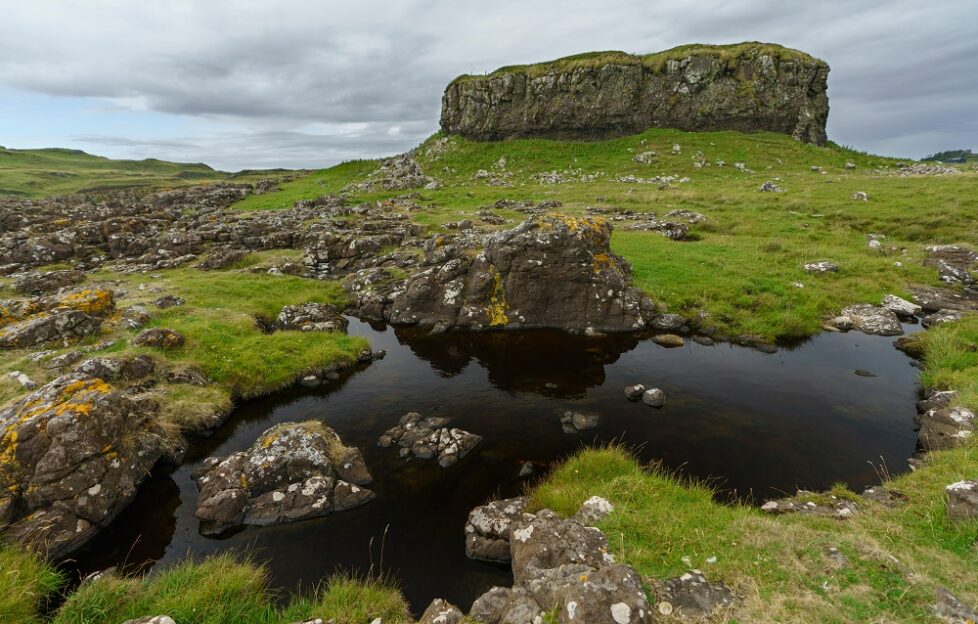 Rocky landscape on the Isle of Muck