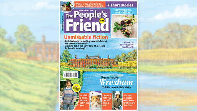 The cover of The People's Friend February 4th issue depicting Wrexham