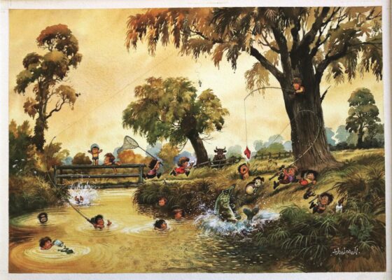 One of Norman Thelwell's artworks.