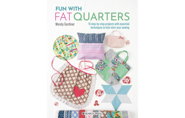 Cover of Fun With Fat Quarters by Wendy Gardiner with assortments of crafts on the cover